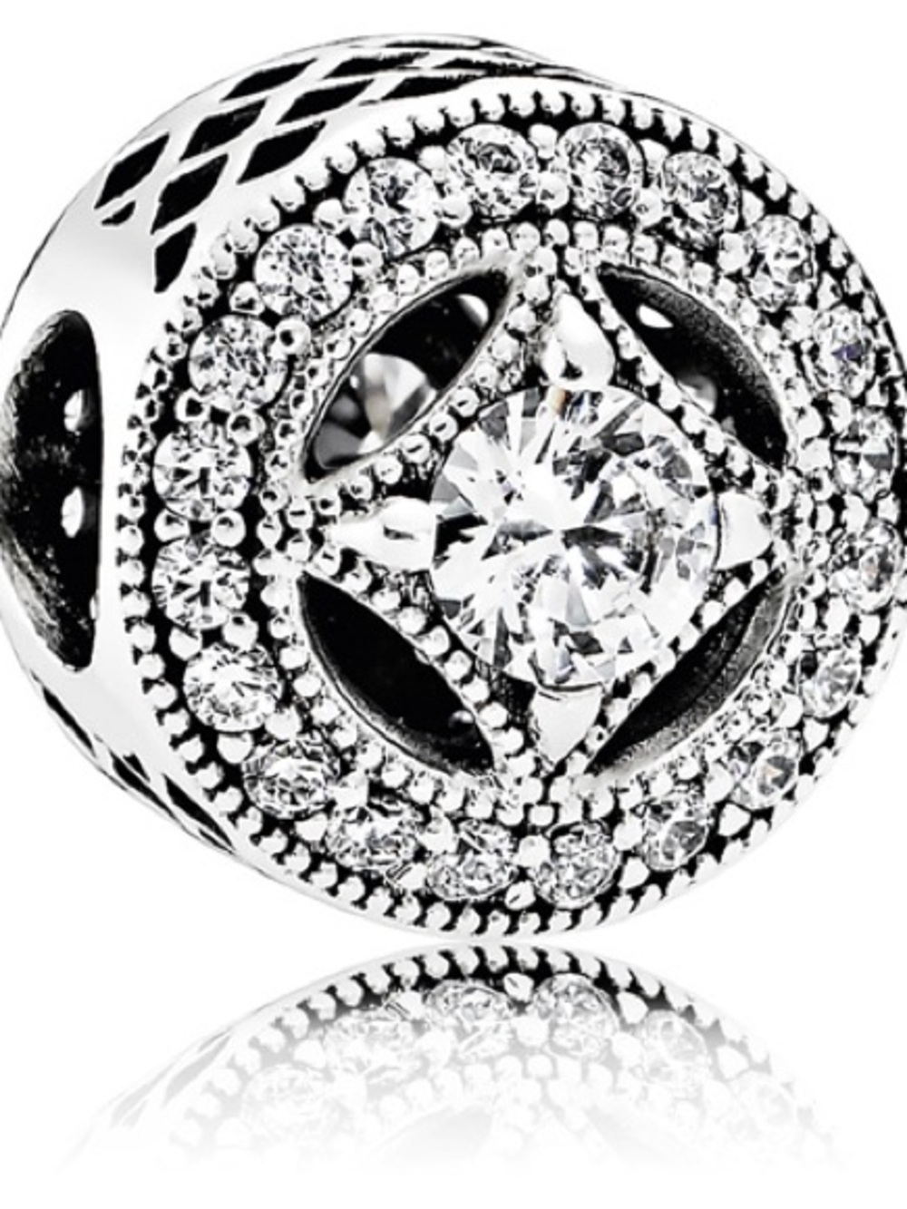Genuine Retired PANDORA Vintage Allure Charm; 791970CZ